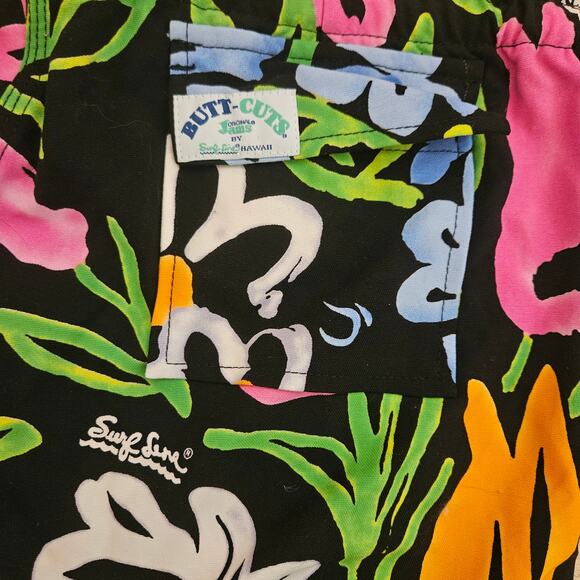 Vintage Surf Line Hawaii Floral Capris Original Butt-Cuts Womens Size Medium NWT - Picture 7 of 8